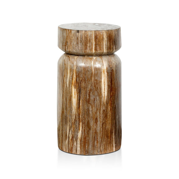 Joi End Table - Light Petrified Wood