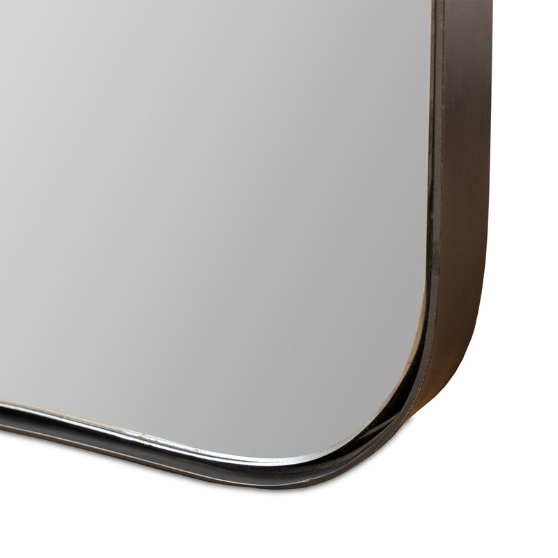 Hamza Floor Mirror - Dark Antique Iron