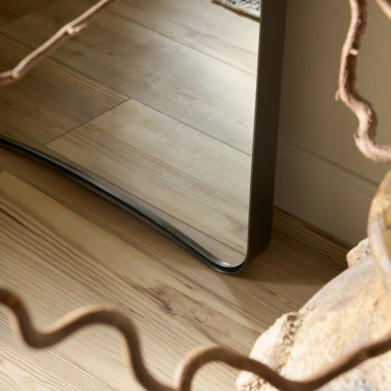 Hamza Floor Mirror - Dark Antique Iron