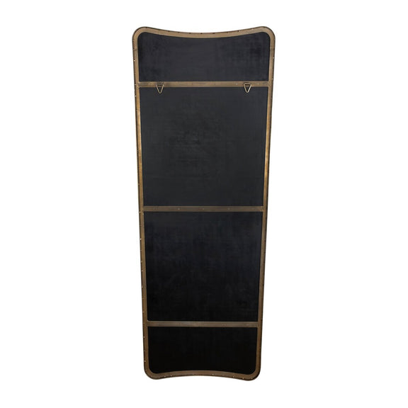 Hamza Floor Mirror - Aged Brass Iron