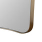Hamza Floor Mirror - Aged Brass Iron