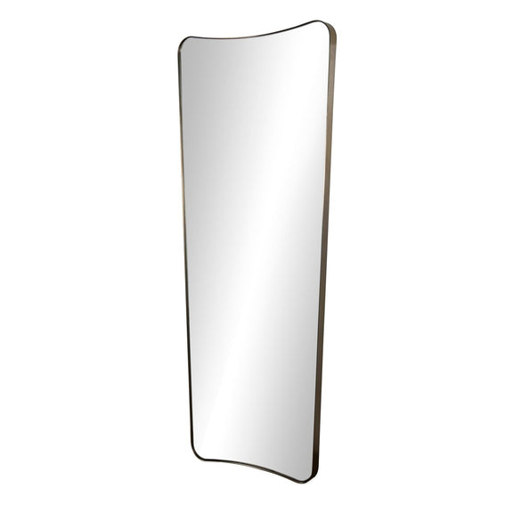 Hamza Floor Mirror - Aged Brass Iron