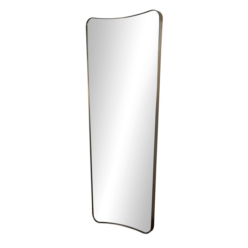 Hamza Floor Mirror - Aged Brass Iron