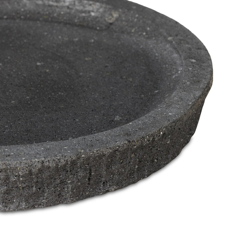 Varro Bowl - Chiseled Black Lavastone