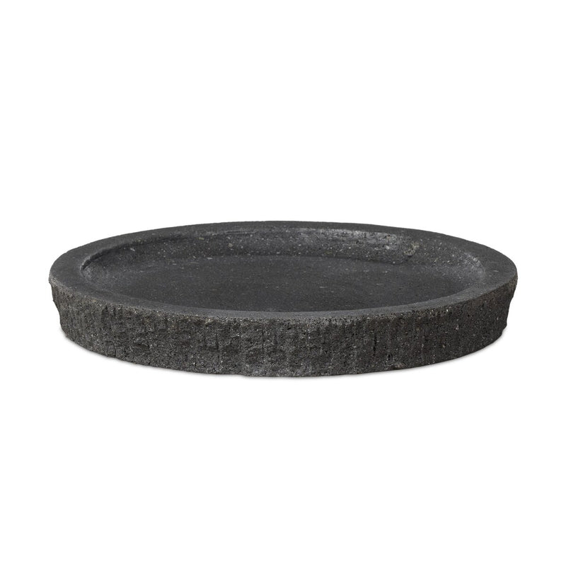 Varro Bowl - Chiseled Black Lavastone