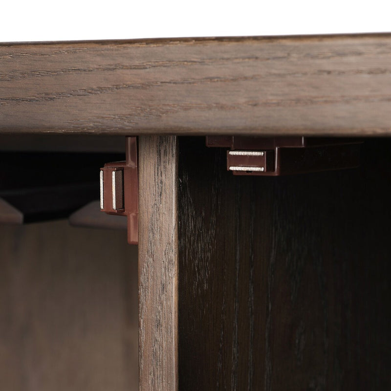 Radner Bar Cabinet - Brown Oak Veneer
