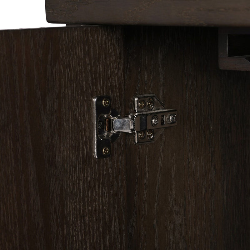 Radner Bar Cabinet - Brown Oak Veneer