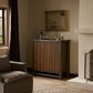 Radner Bar Cabinet - Brown Oak Veneer