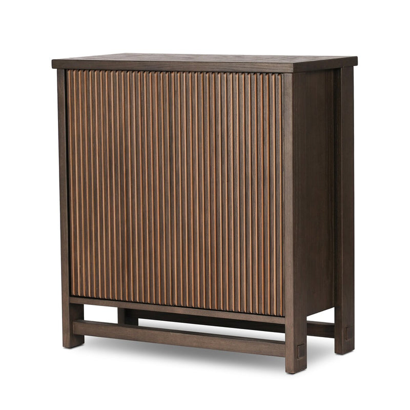 Radner Bar Cabinet - Brown Oak Veneer