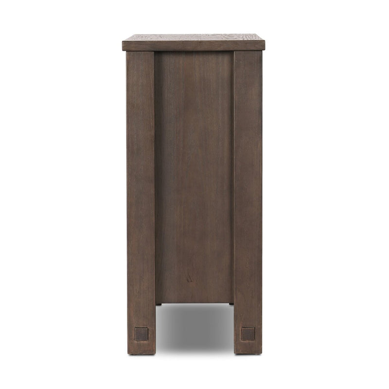 Radner Bar Cabinet - Brown Oak Veneer