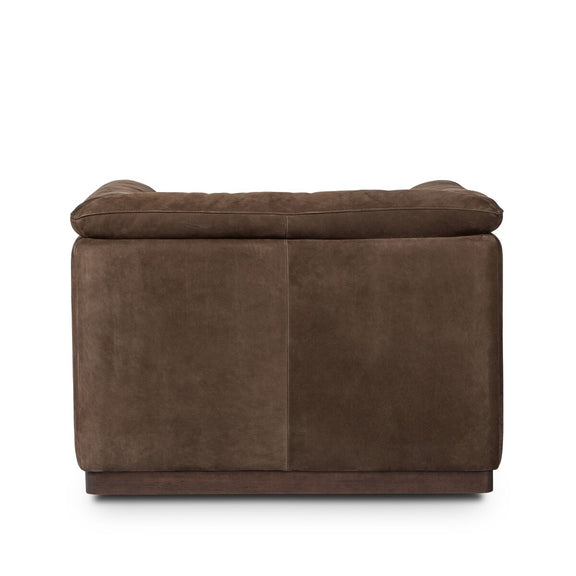 Santino Swivel Chair - Nubuck Cigar