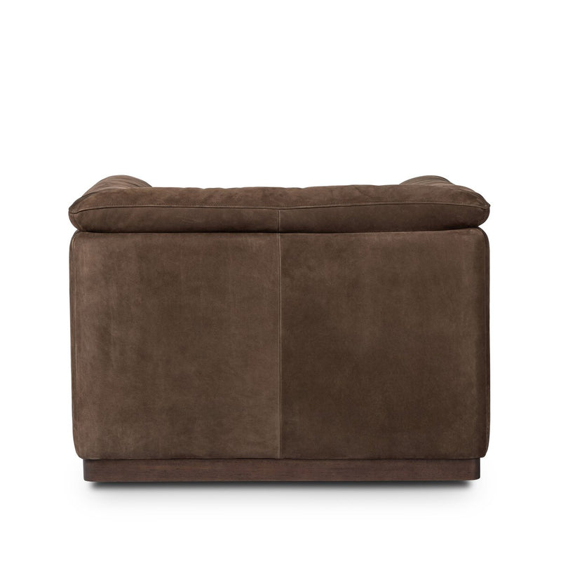 Santino Swivel Chair - Nubuck Cigar