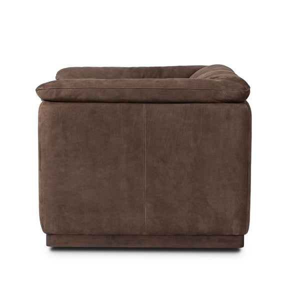 Santino Swivel Chair - Nubuck Cigar