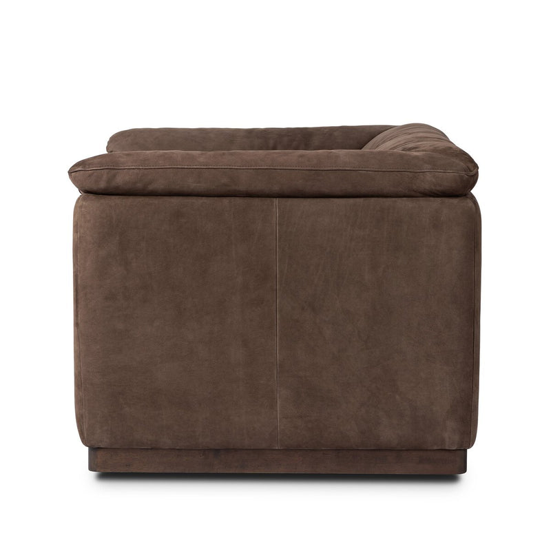Santino Swivel Chair - Nubuck Cigar