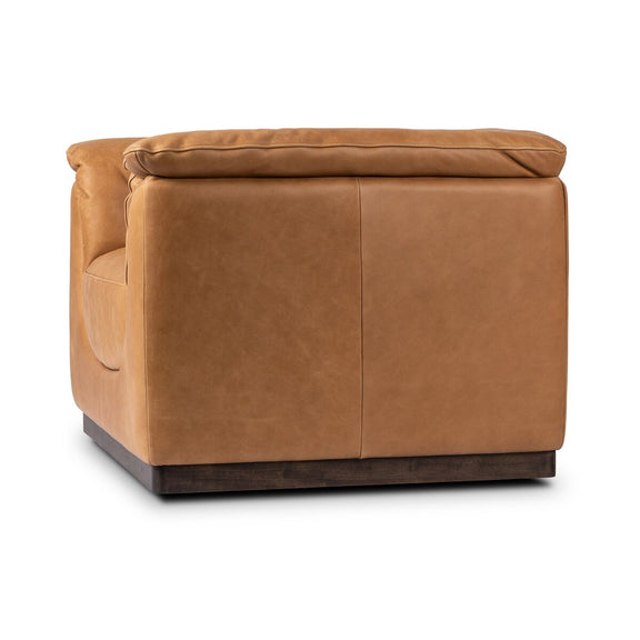 Santino Swivel Chair - Palermo Cognac
