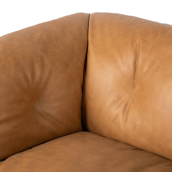 Santino Swivel Chair - Palermo Cognac