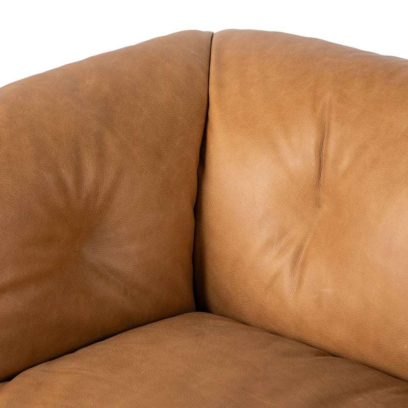 Santino Swivel Chair - Palermo Cognac