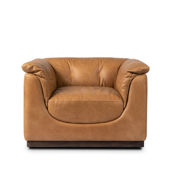 Santino Swivel Chair - Palermo Cognac