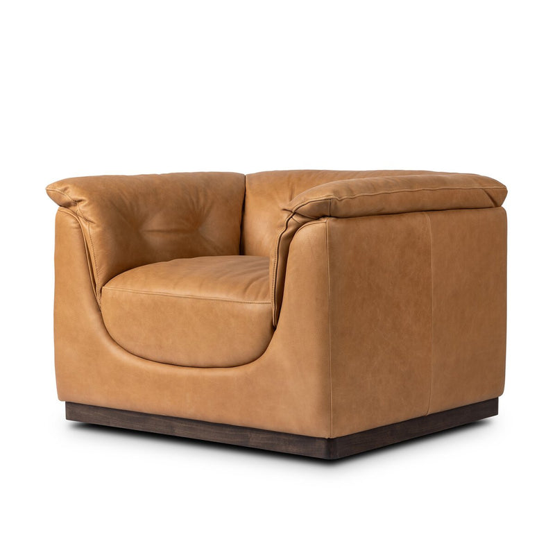Santino Swivel Chair - Palermo Cognac