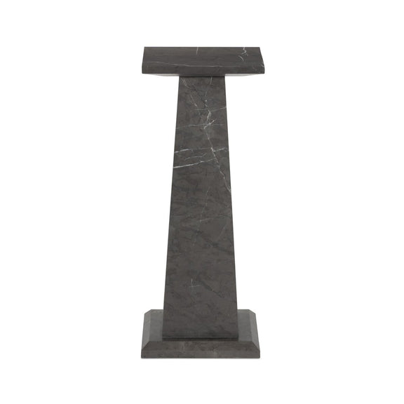 Ellric Pedestal - Grey Italian Marble
