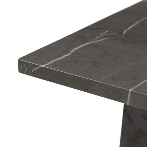 Ellric Pedestal - Grey Italian Marble
