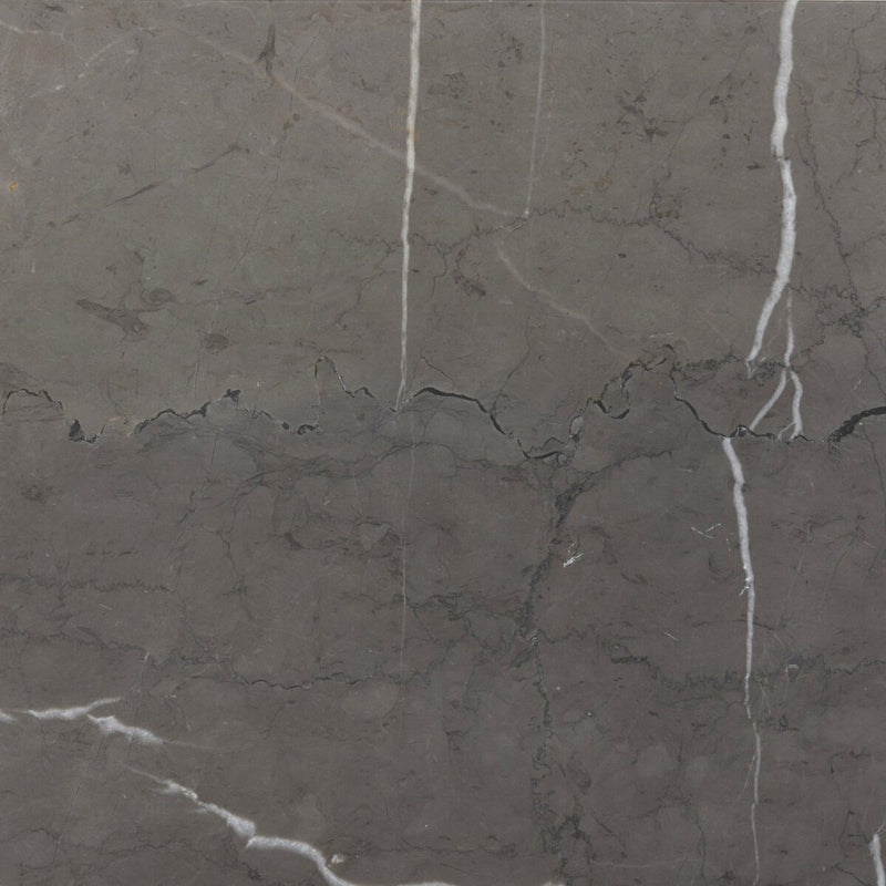 Ellric Pedestal - Grey Italian Marble