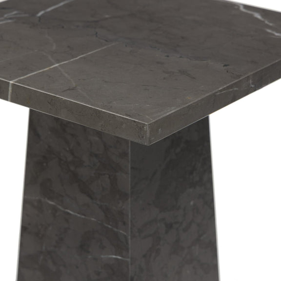 Ellric Pedestal - Grey Italian Marble