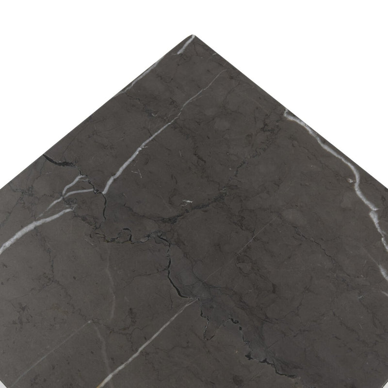 Ellric Pedestal - Grey Italian Marble
