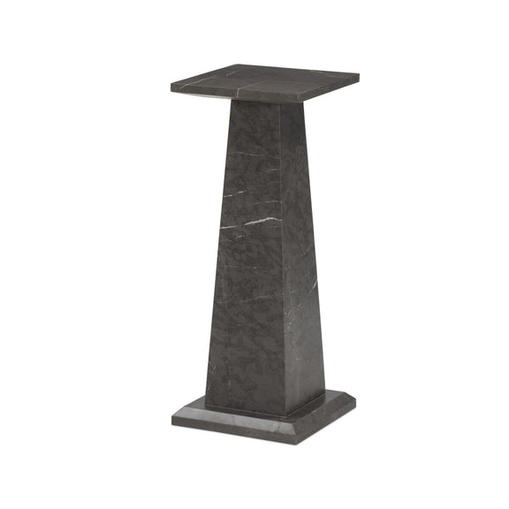 Ellric Pedestal - Grey Italian Marble