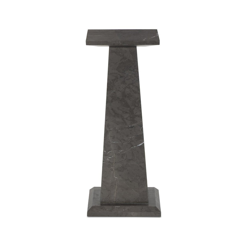 Ellric Pedestal - Grey Italian Marble