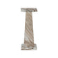 Ellric Pedestal - Beige Marble