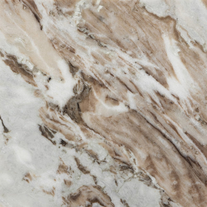 Ellric Pedestal - Beige Marble
