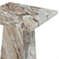 Ellric Pedestal - Beige Marble