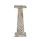 Ellric Pedestal - Beige Marble