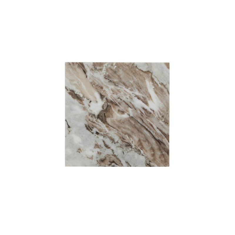 Ellric Pedestal - Beige Marble