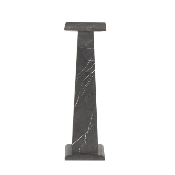 Ellric Pedestal - Grey Italian Marble