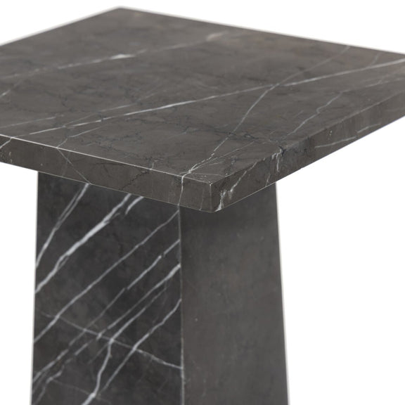 Ellric Pedestal - Grey Italian Marble