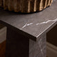 Ellric Pedestal - Grey Italian Marble