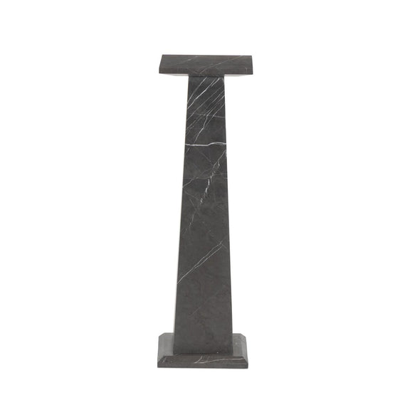 Ellric Pedestal - Grey Italian Marble