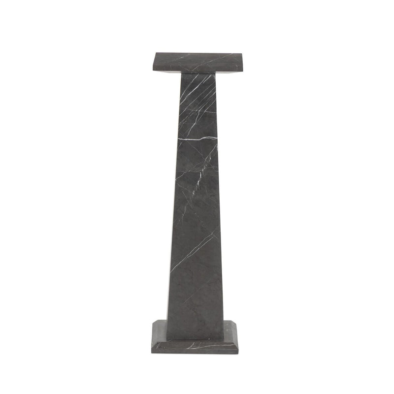 Ellric Pedestal - Grey Italian Marble