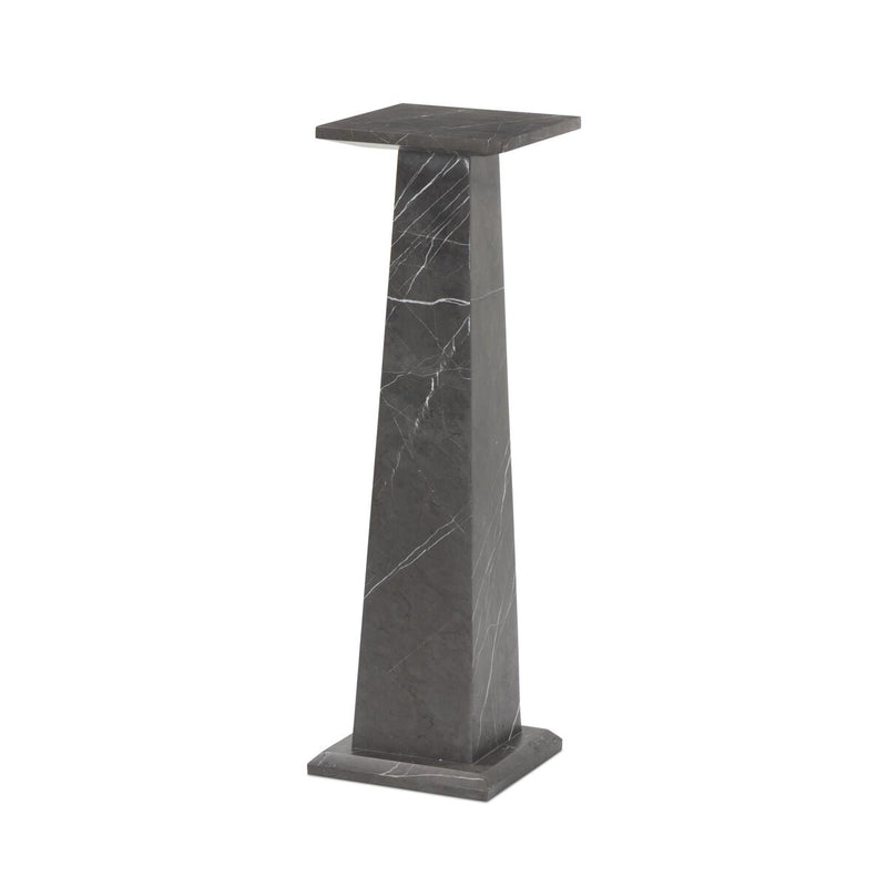 Ellric Pedestal - Grey Italian Marble