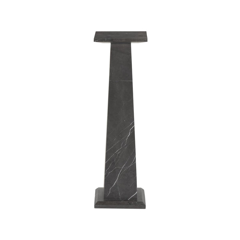 Ellric Pedestal - Grey Italian Marble