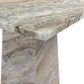 Ellric Pedestal - Beige Marble