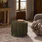 Rooney Ottoman - Nubuck Olive