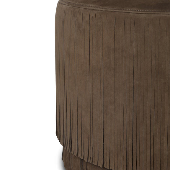 Rooney Ottoman - Nubuck Cigar