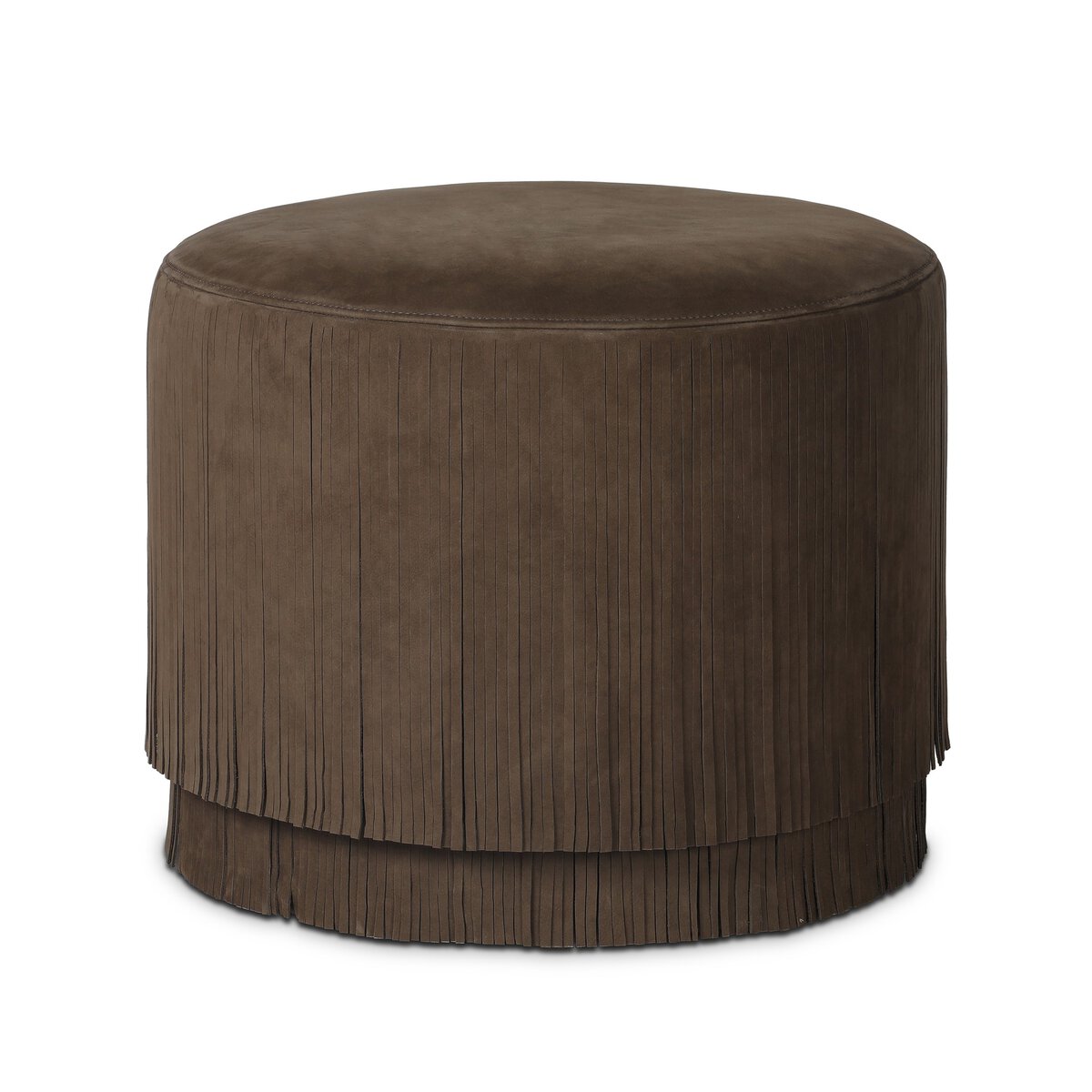 Rooney Ottoman - Nubuck Cigar