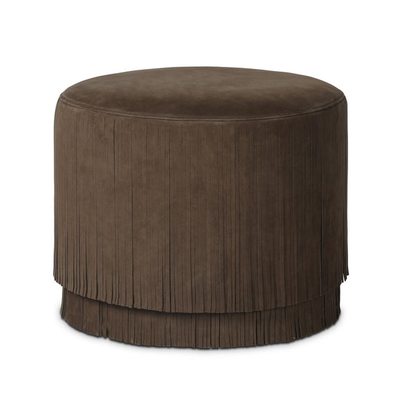 Rooney Ottoman - Nubuck Cigar