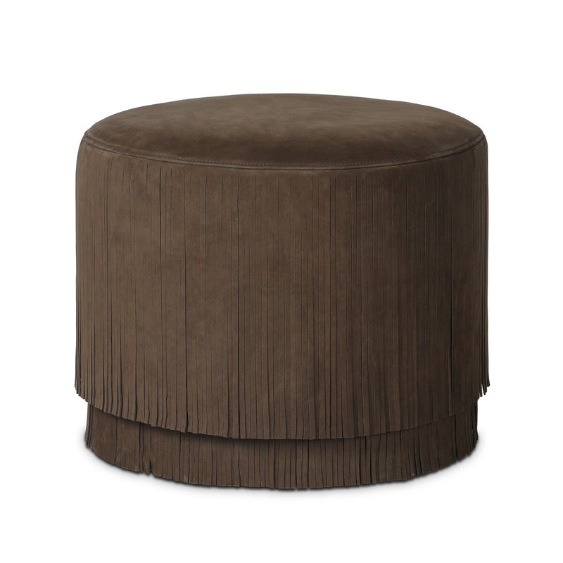 Rooney Ottoman - Nubuck Cigar