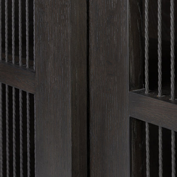 Tuscola Cabinet - Smoked Black Veneer