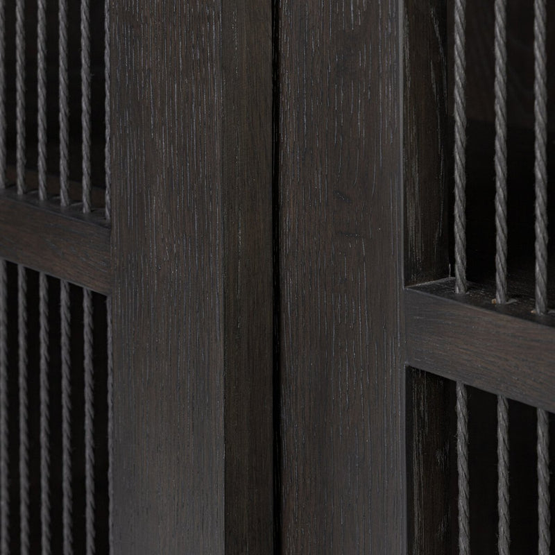 Tuscola Cabinet - Smoked Black Veneer